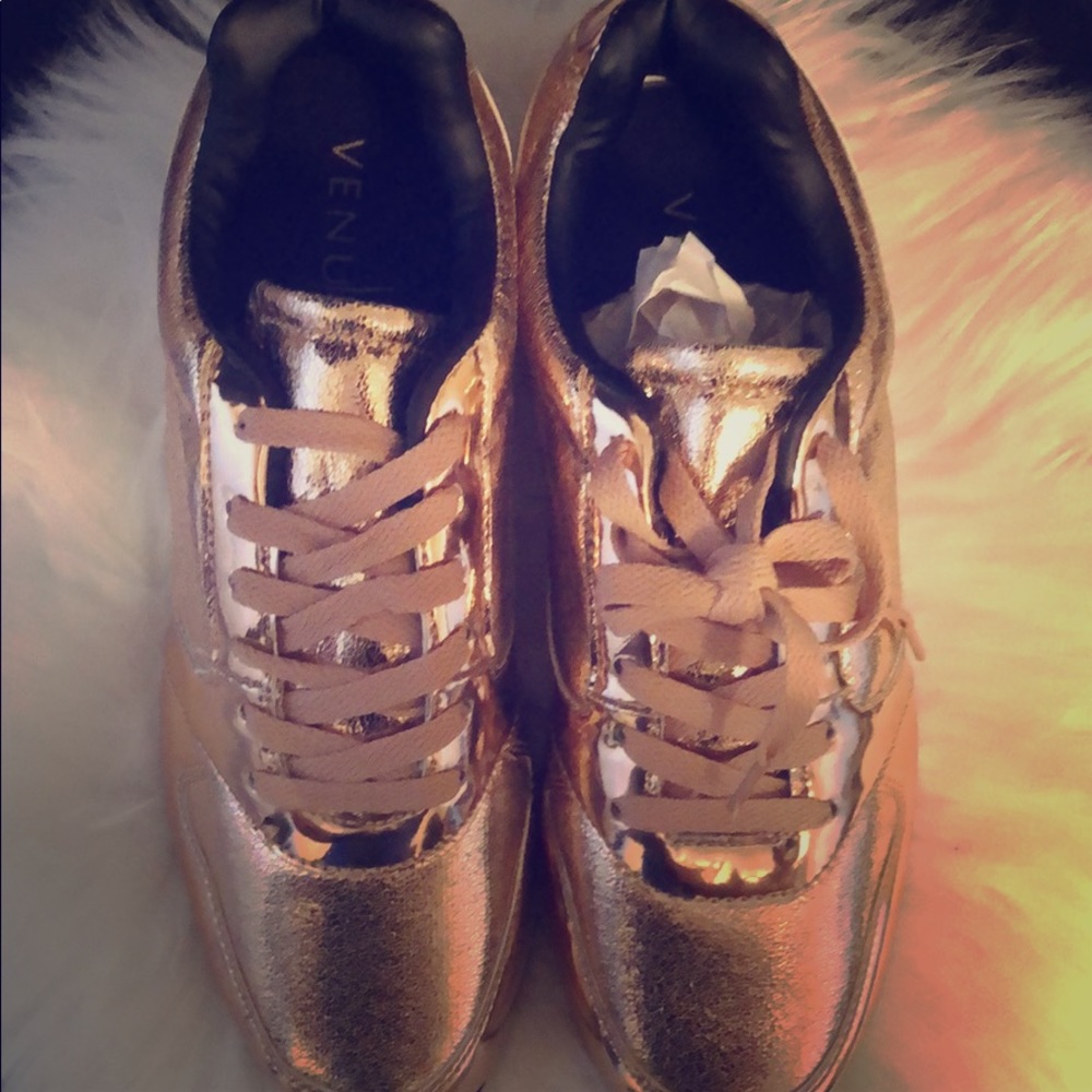 SOLD!!! -  Gold Sneakers size 8.5 NWT